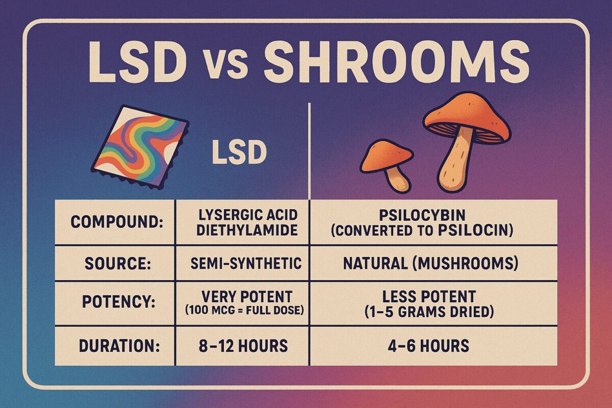 LSD VS SHROOMS