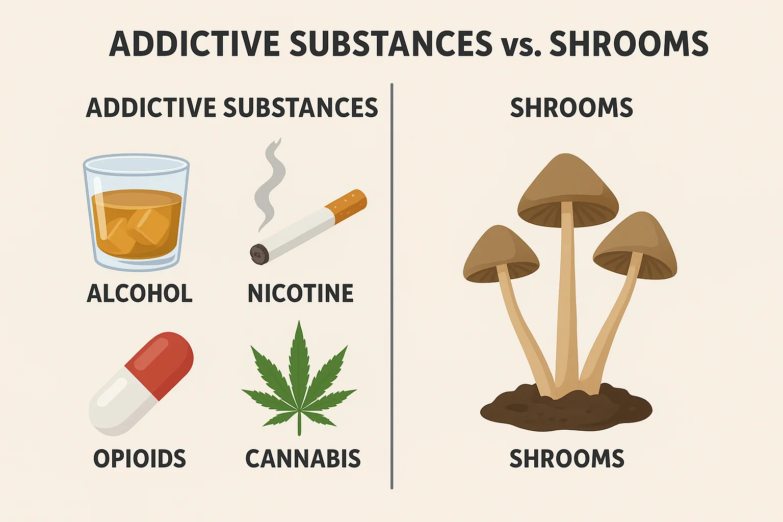 ARE SHROOMS ADDICTIVE