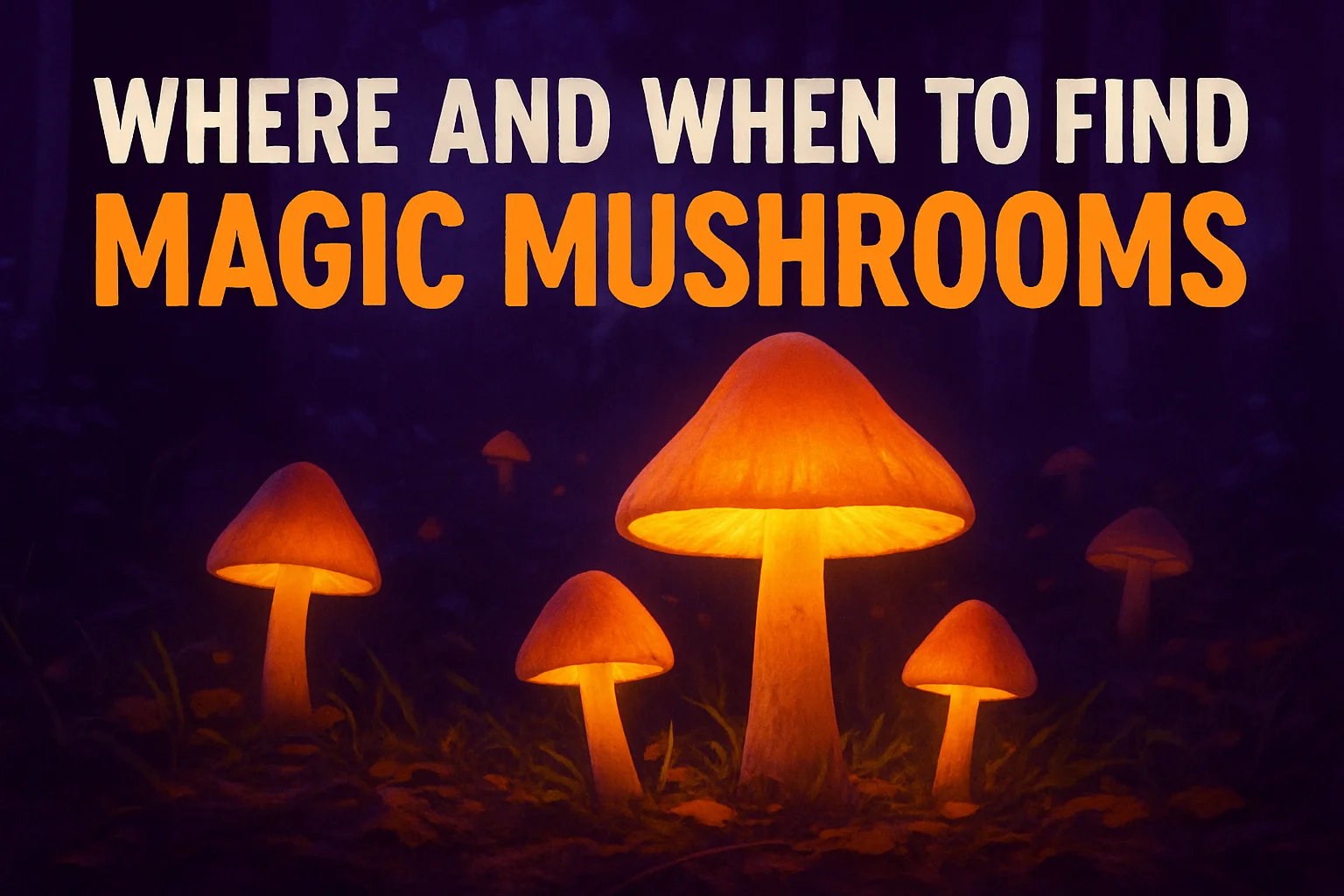 WHERE AND WHEN TO FIND MAGIC MUSHROOMS
