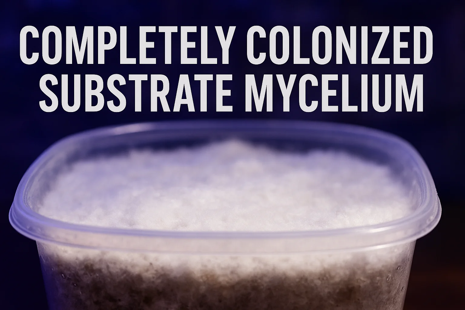 COMPLETELY COLONIZED SUBSTRATE MYCELIUM