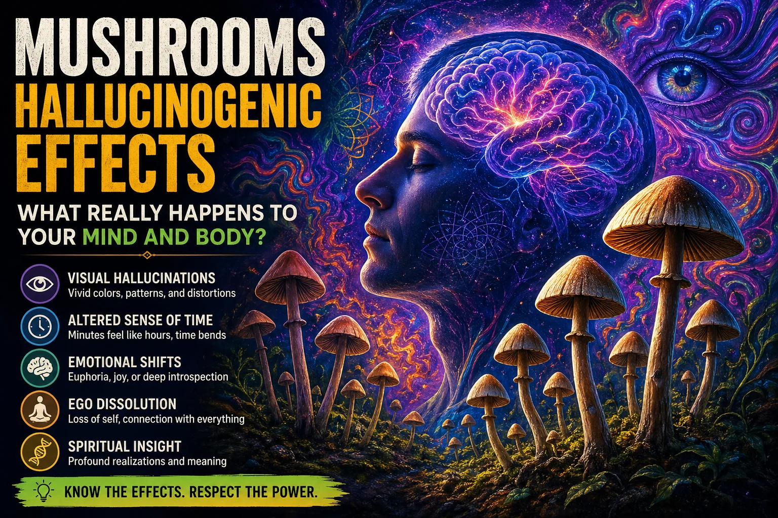 MUSHROOMS HALLUCINOGENIC EFFECTS